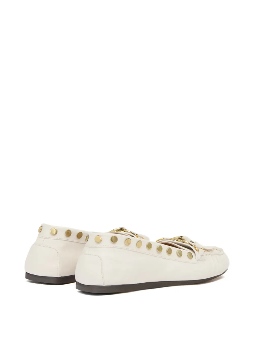 ISABEL MARANT Loafers met kwastje en studs Beige