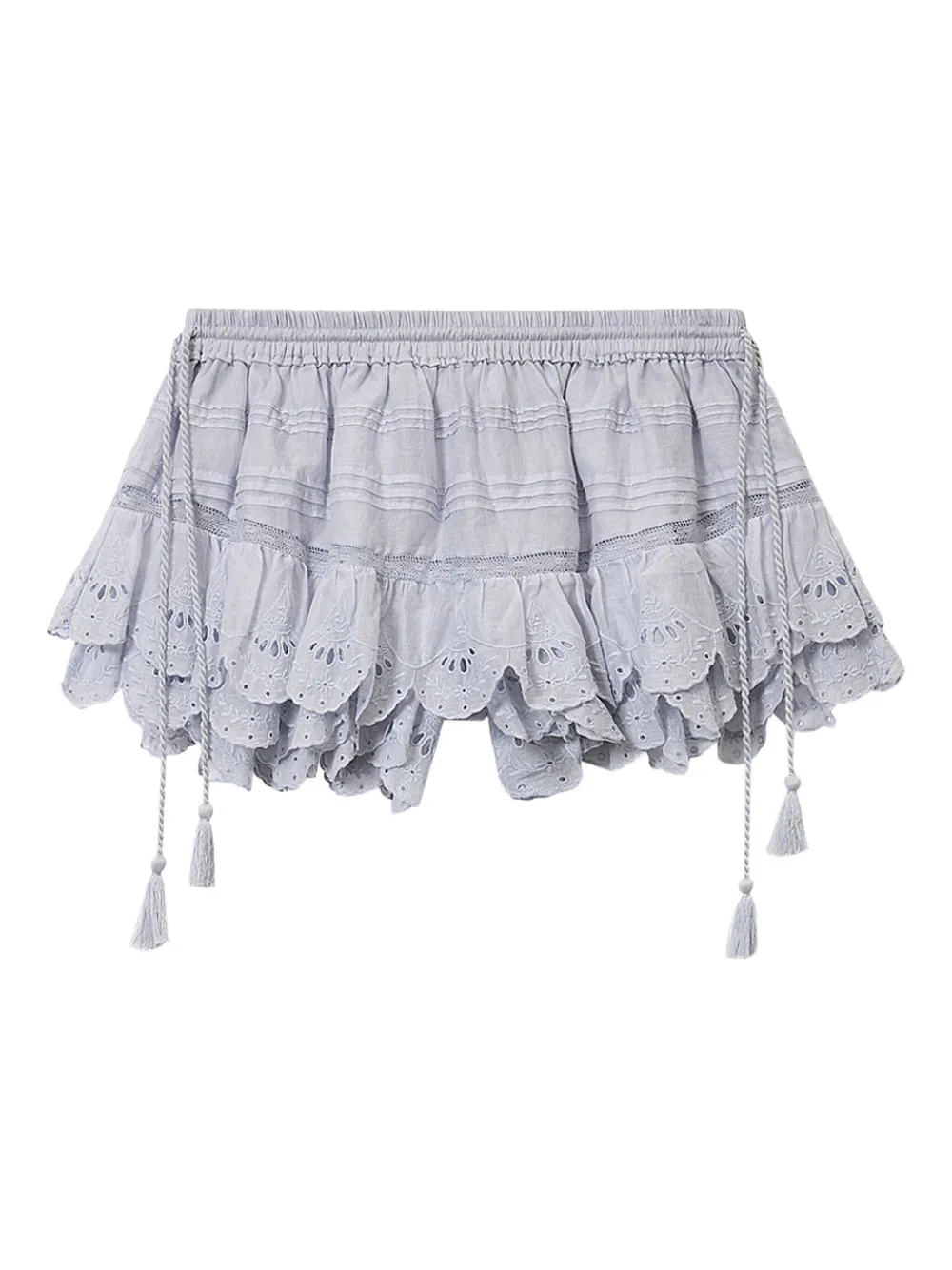 Isabel Marant Étoile Puria Ruffled Shorts In Blue