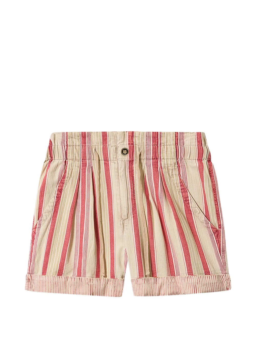 MARANT ÉTOILE Nirma striped shorts - Rosso