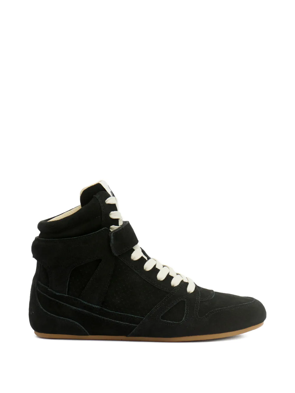 ISABEL MARANT Senny high leather sneakers - Schwarz