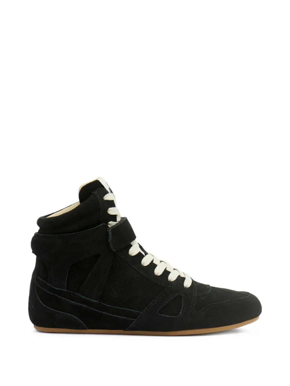 ISABEL MARANT Senny high leather sneakers - Nero