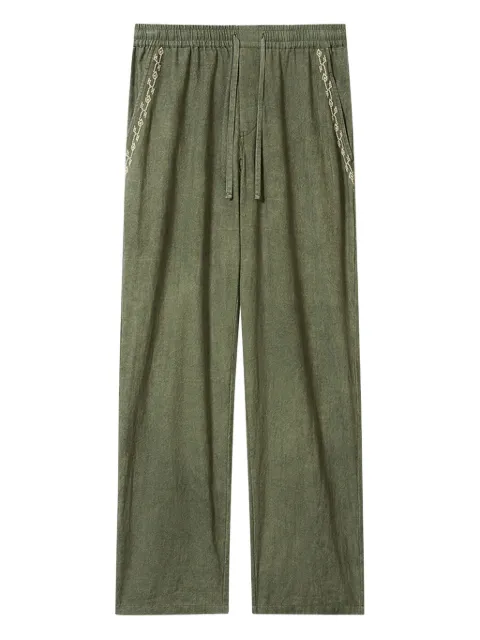 MARANT Zabel drawstring embroidered trousers