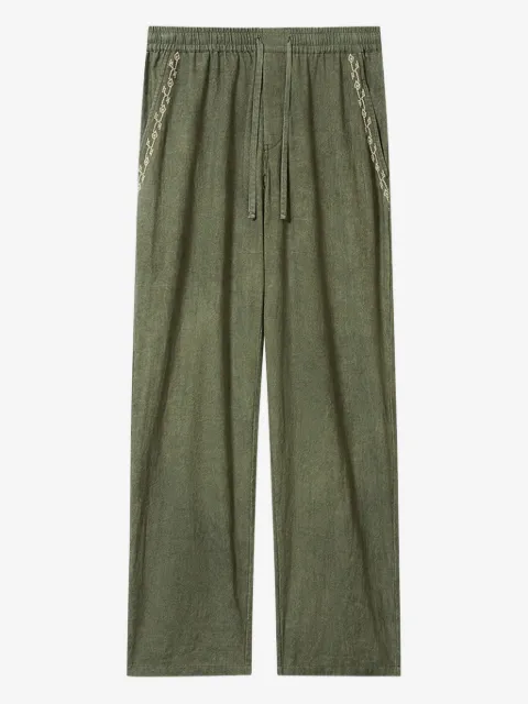 MARANT Zabel drawstring embroidered trousers