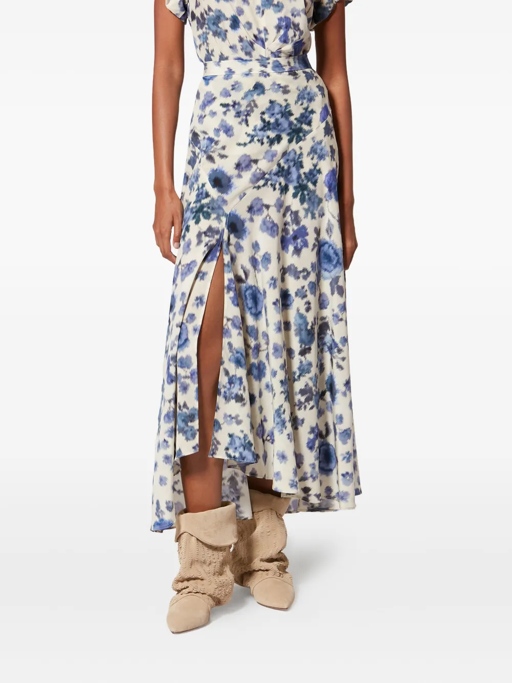  Isabel Marant Sakura Floral-print Maxi Skirt - Neutrals 