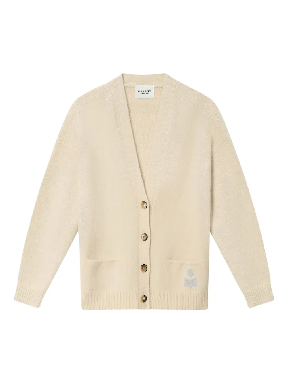 Isabel Marant Étoile Eborah Pocket Cardigan In Neutral
