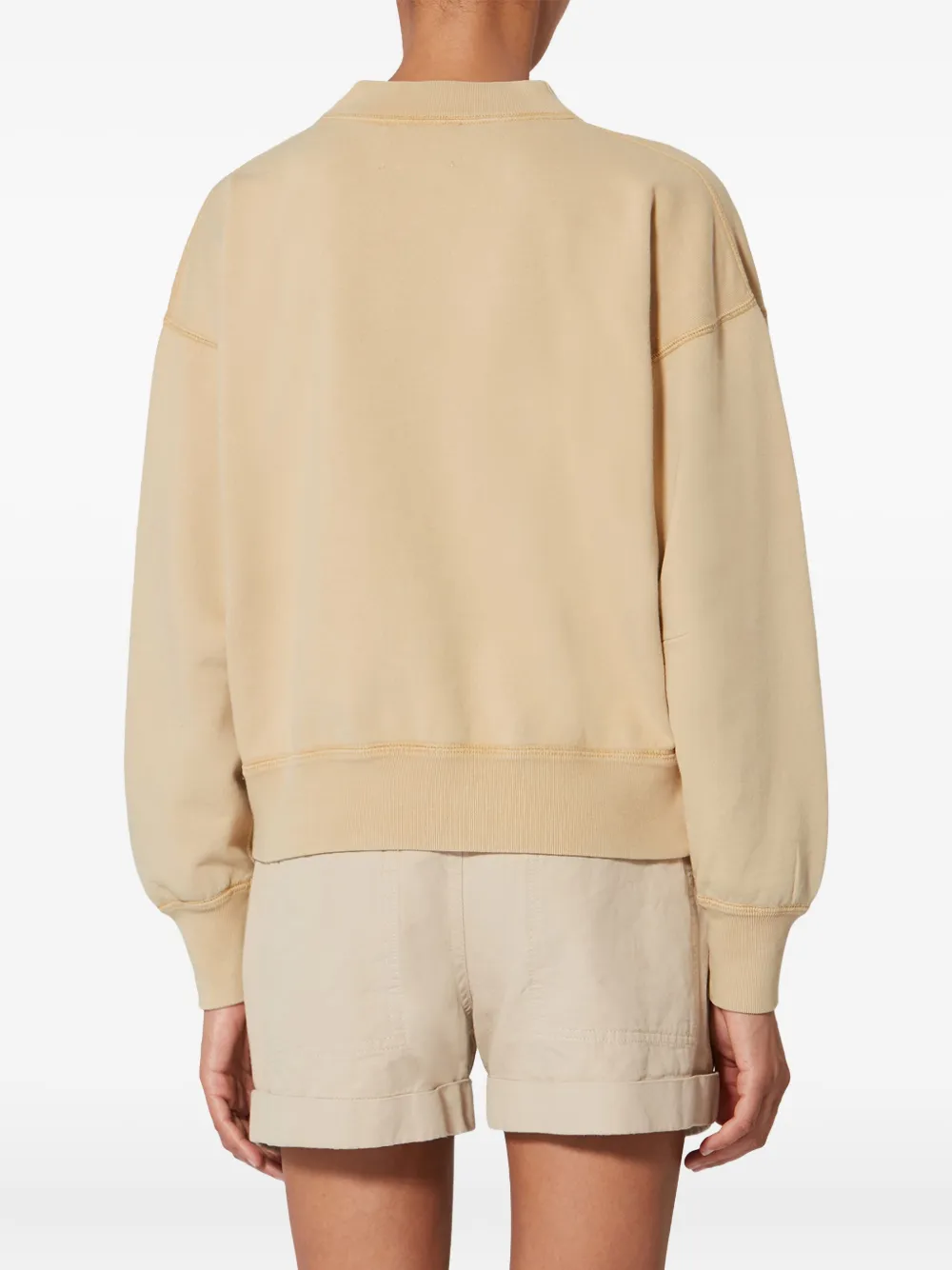 Isabel Marant Étoile Moby Logo Sweatshirt In Neutral