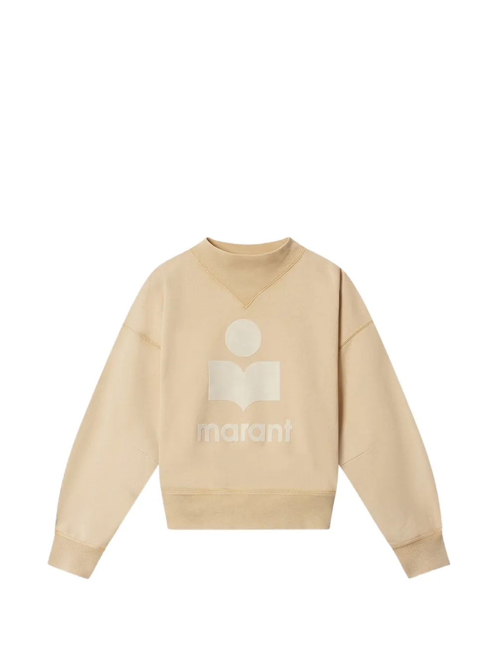MARANT ÉTOILE 'Moby' Sweatshirt mit Logo - Nude