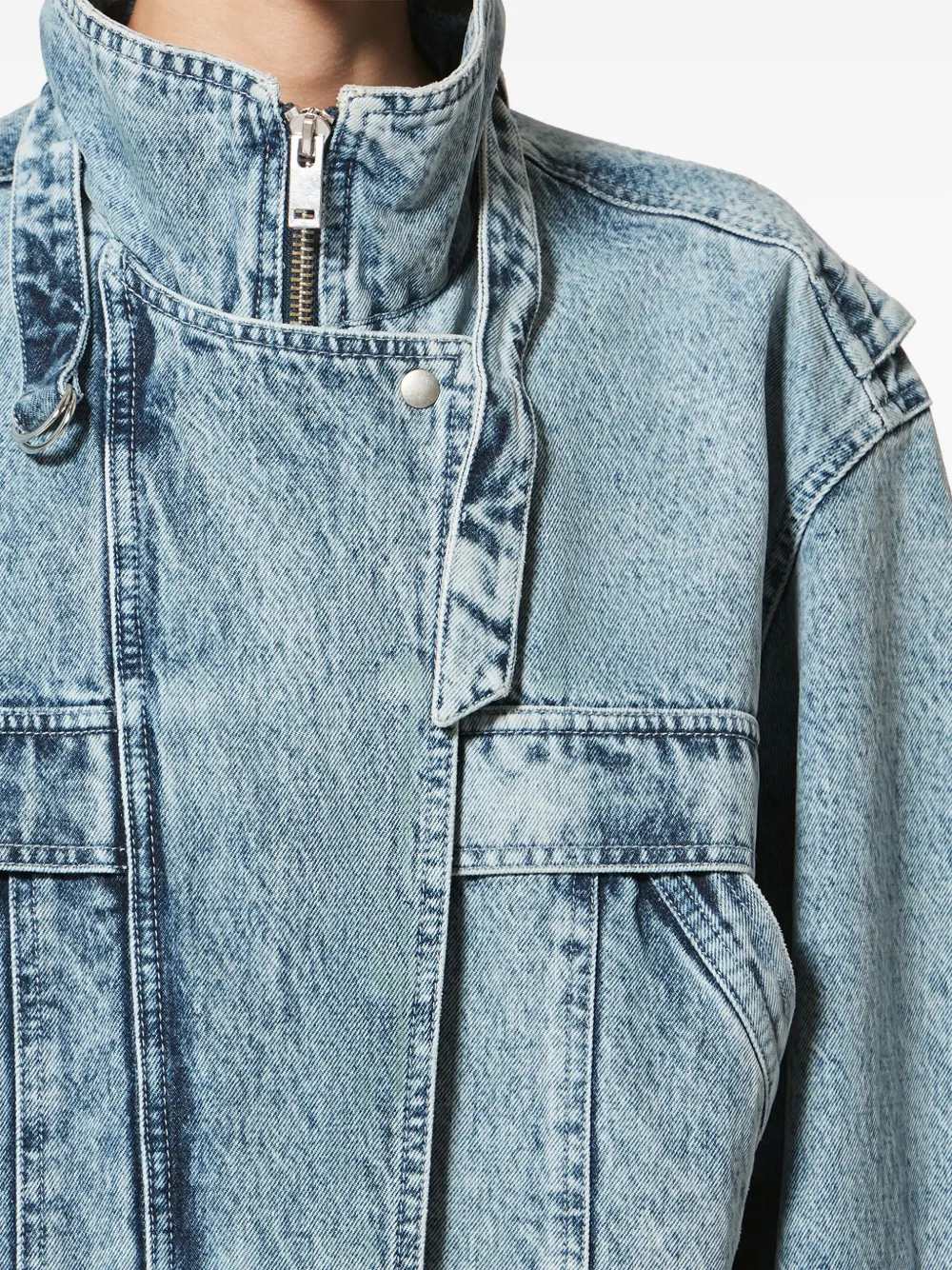 Isabel Marant Étoile Joseline Zipped Jacket In Blue