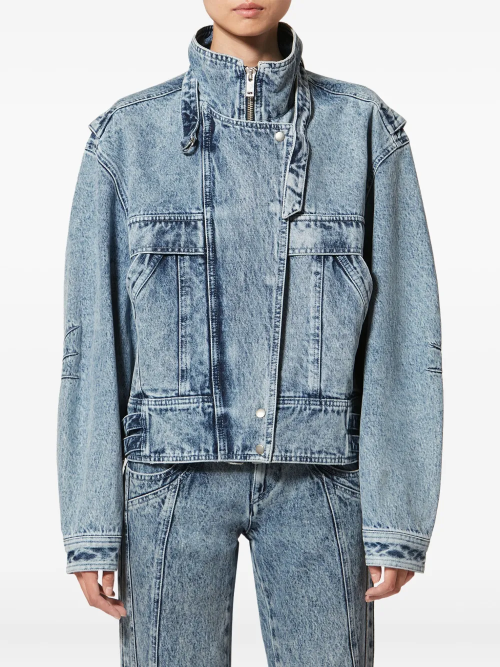 Isabel Marant Étoile Joseline Zipped Jacket In Blue