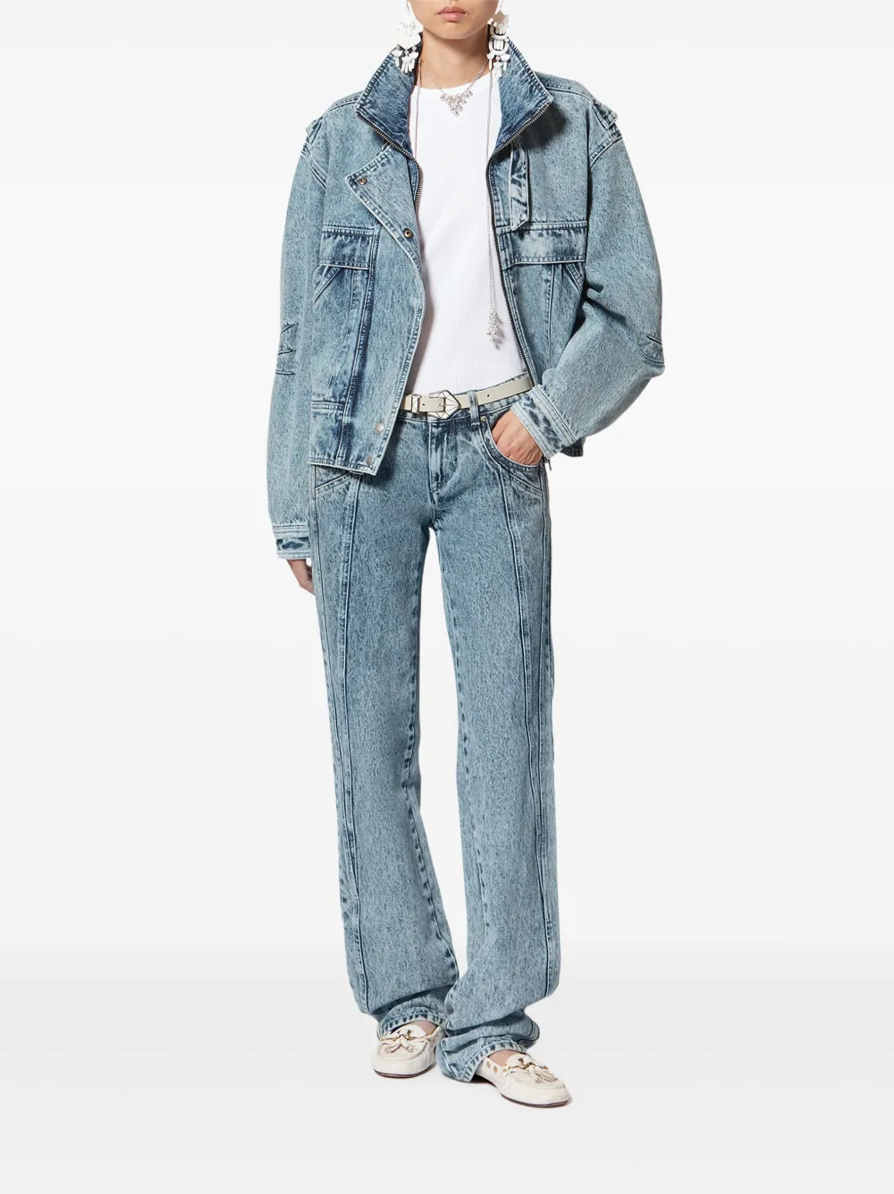 MARANT ÉTOILE Joseline zipped jacket | Denim Jackets | Image 2