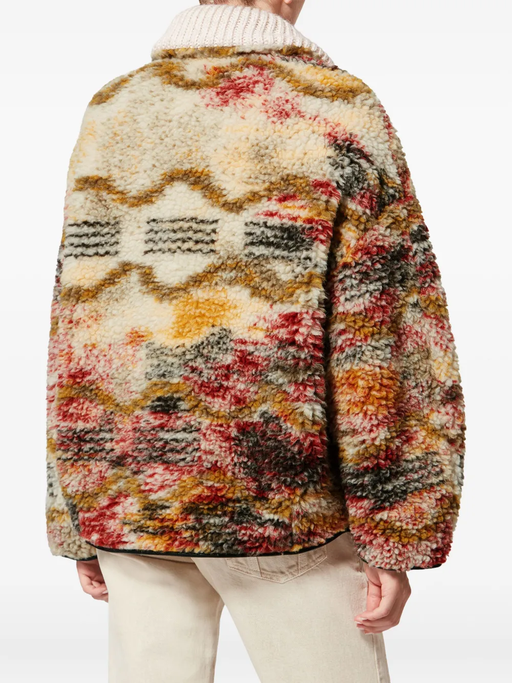 Isabel Marant Étoile Patterned Zip Jacket In Neutral