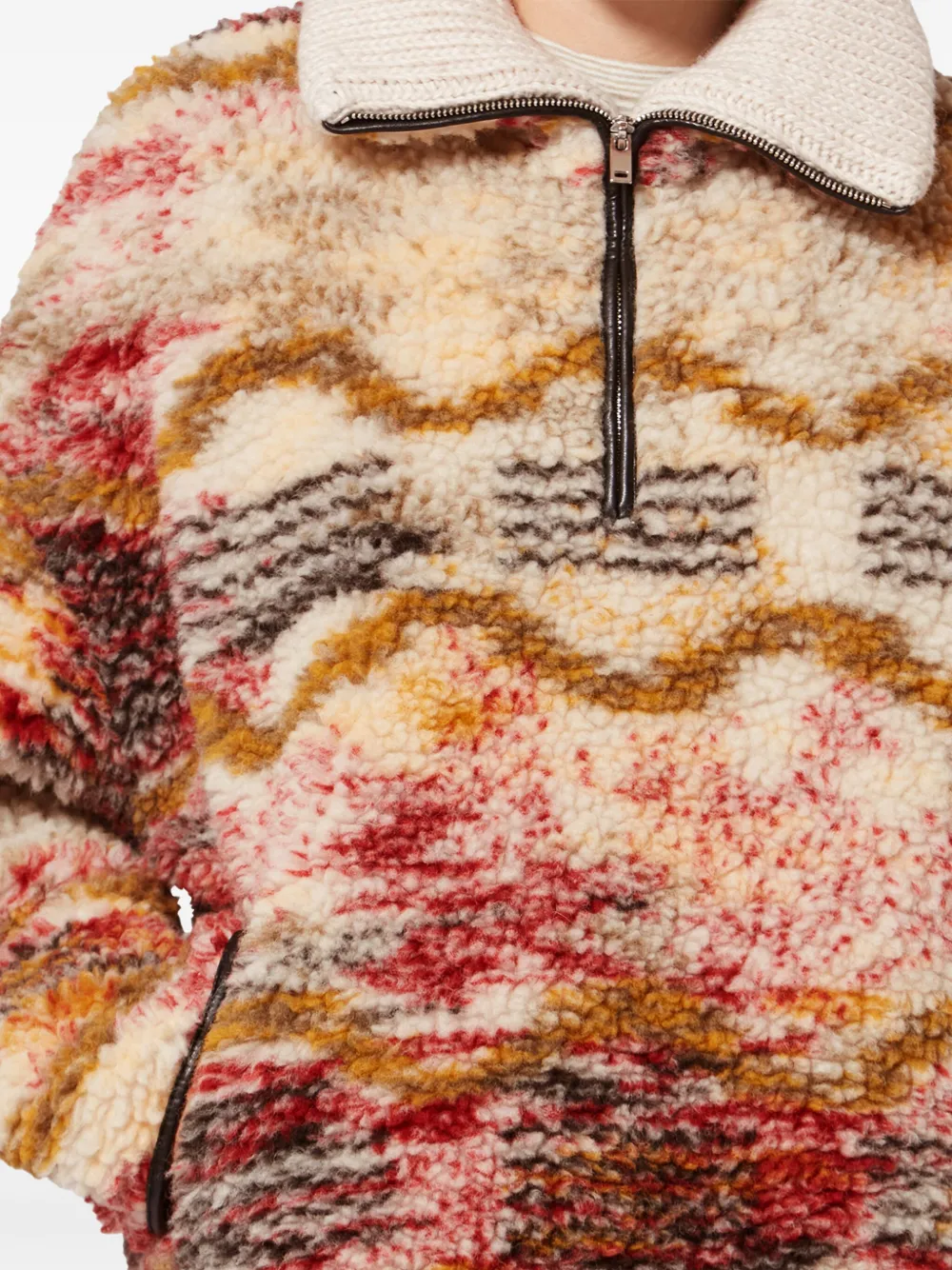 Isabel Marant Étoile Patterned Zip Jacket In Neutral