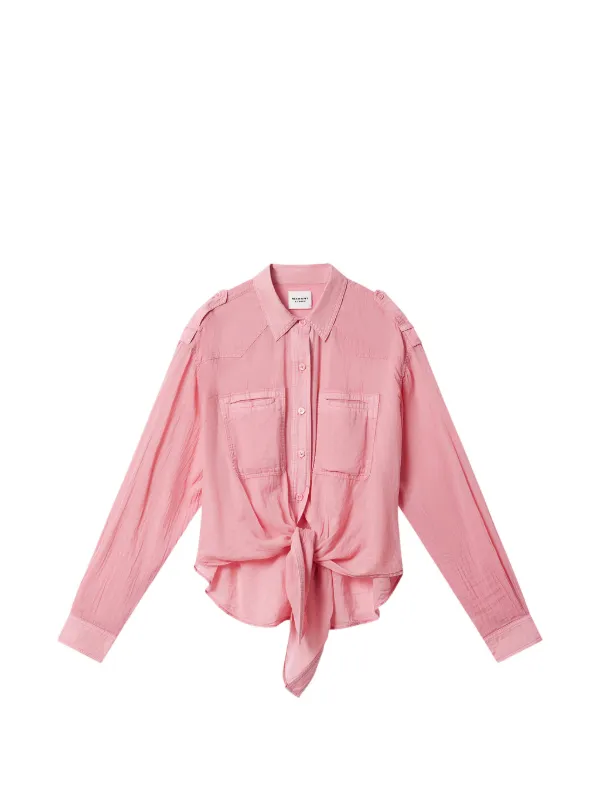Marant Étoile Valiane Pocket Shirt in Pink