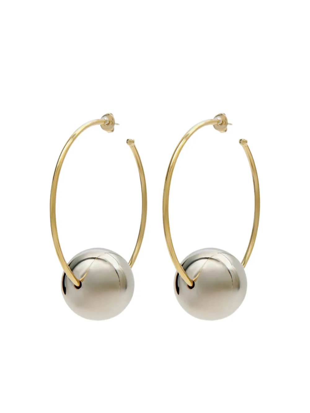 Isabel Marant Elina Large Hoops Earrings In Gold