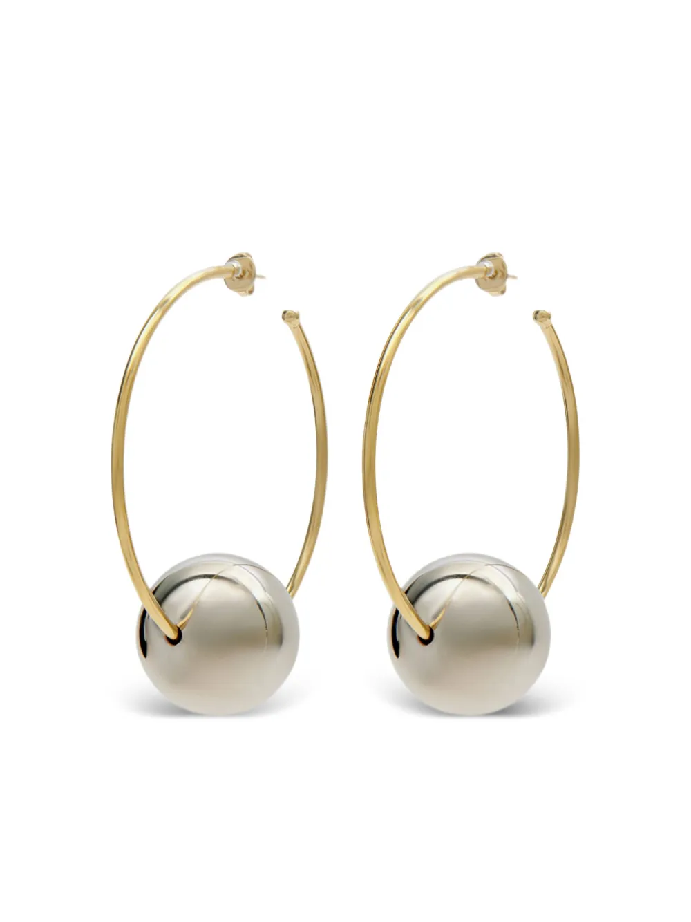 ISABEL MARANT Elina large hoops earrings | Gold | Image 1