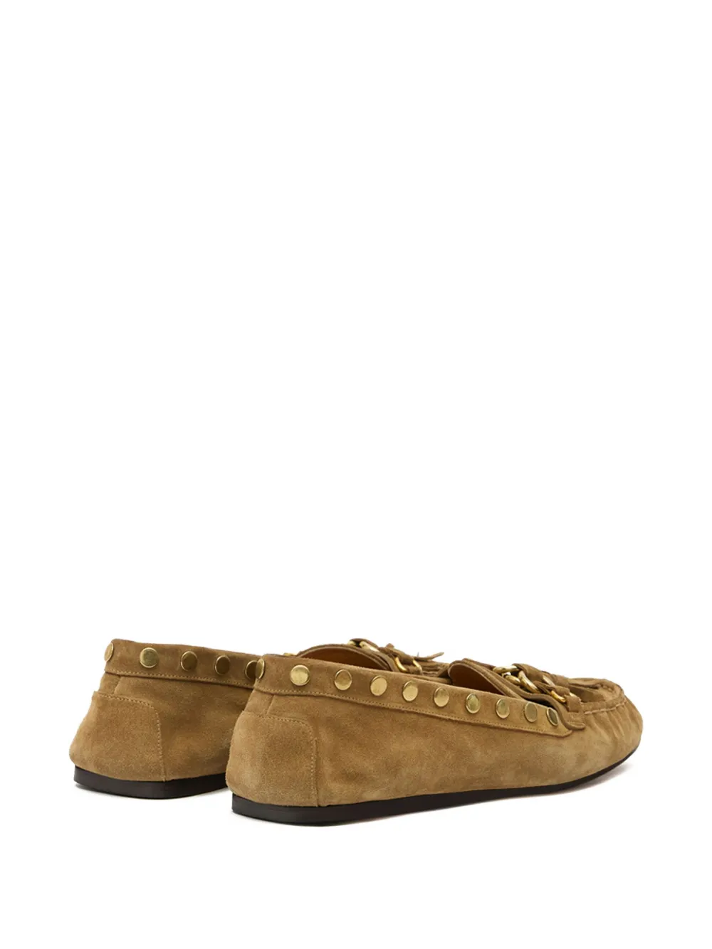 Isabel Marant Tassel Studded Loafers In Brown