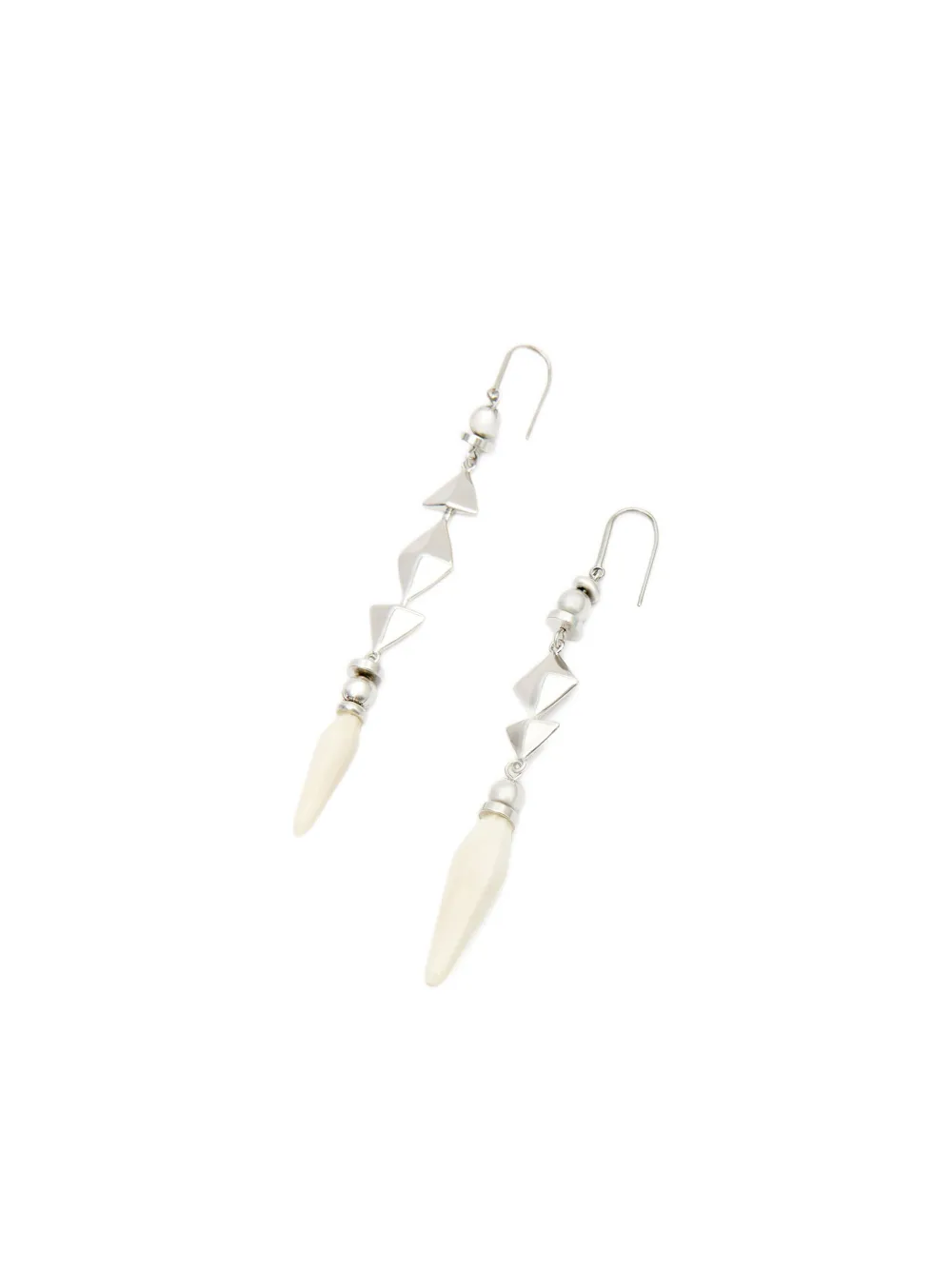 Isabel Marant Ida Asymmetric Earrings In Metallic