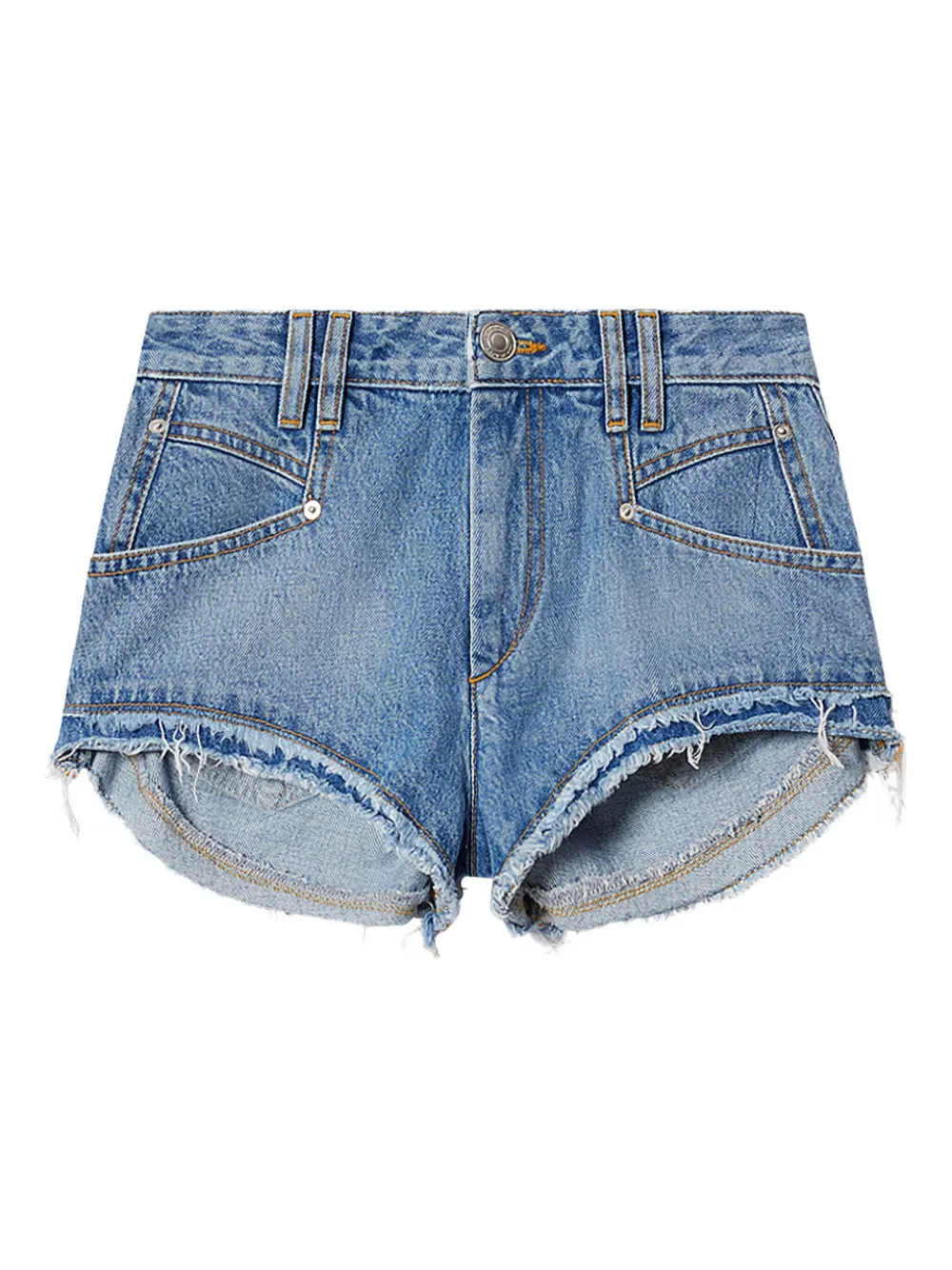 ISABEL MARANT Eneidala frayed shorts | Blue | Image 1