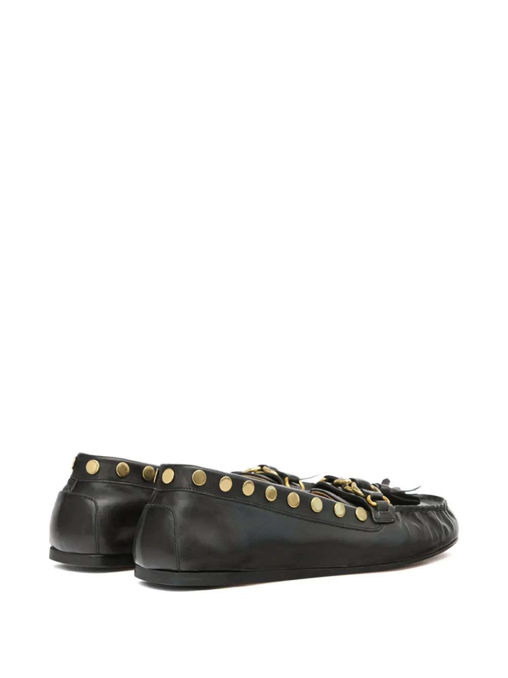 ISABEL MARANT x Faxel loafers met kwastje en studs Zwart