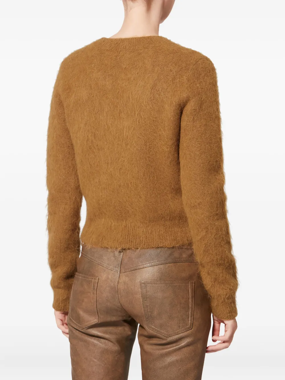 Isabel Marant Hermine Alpaca Blend Sweater In Brown