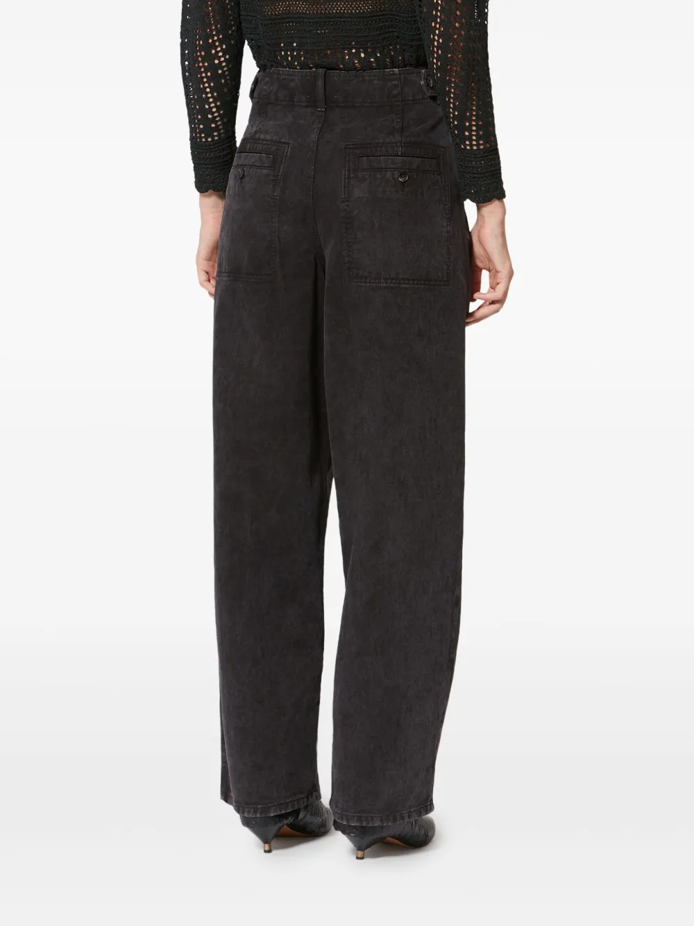 ISABEL MARANT x Ireme straight broek met studs Zwart