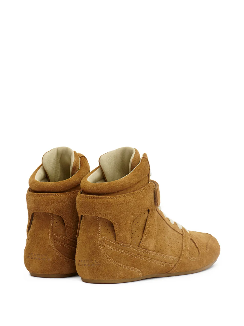 ISABEL MARANT Senny high-top leren sneakers Bruin