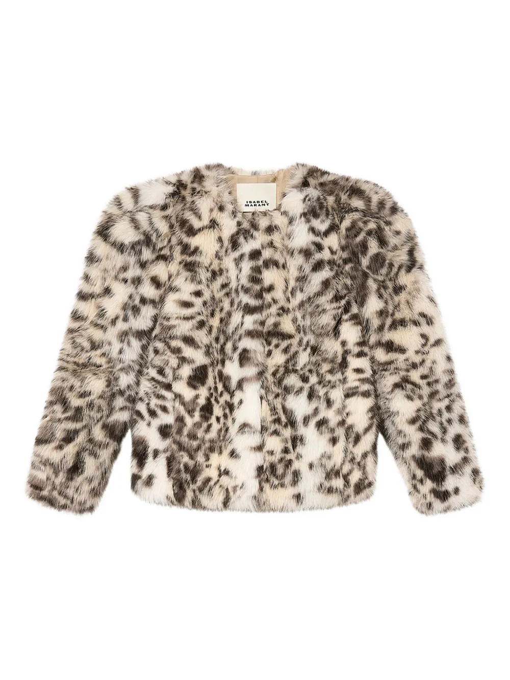 ISABEL MARANT Bahria animal-pattern jacket | Neutrals | Image 1