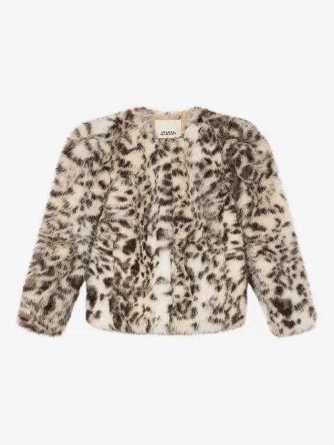 ISABEL MARANT Bahria jakke med dyretryk