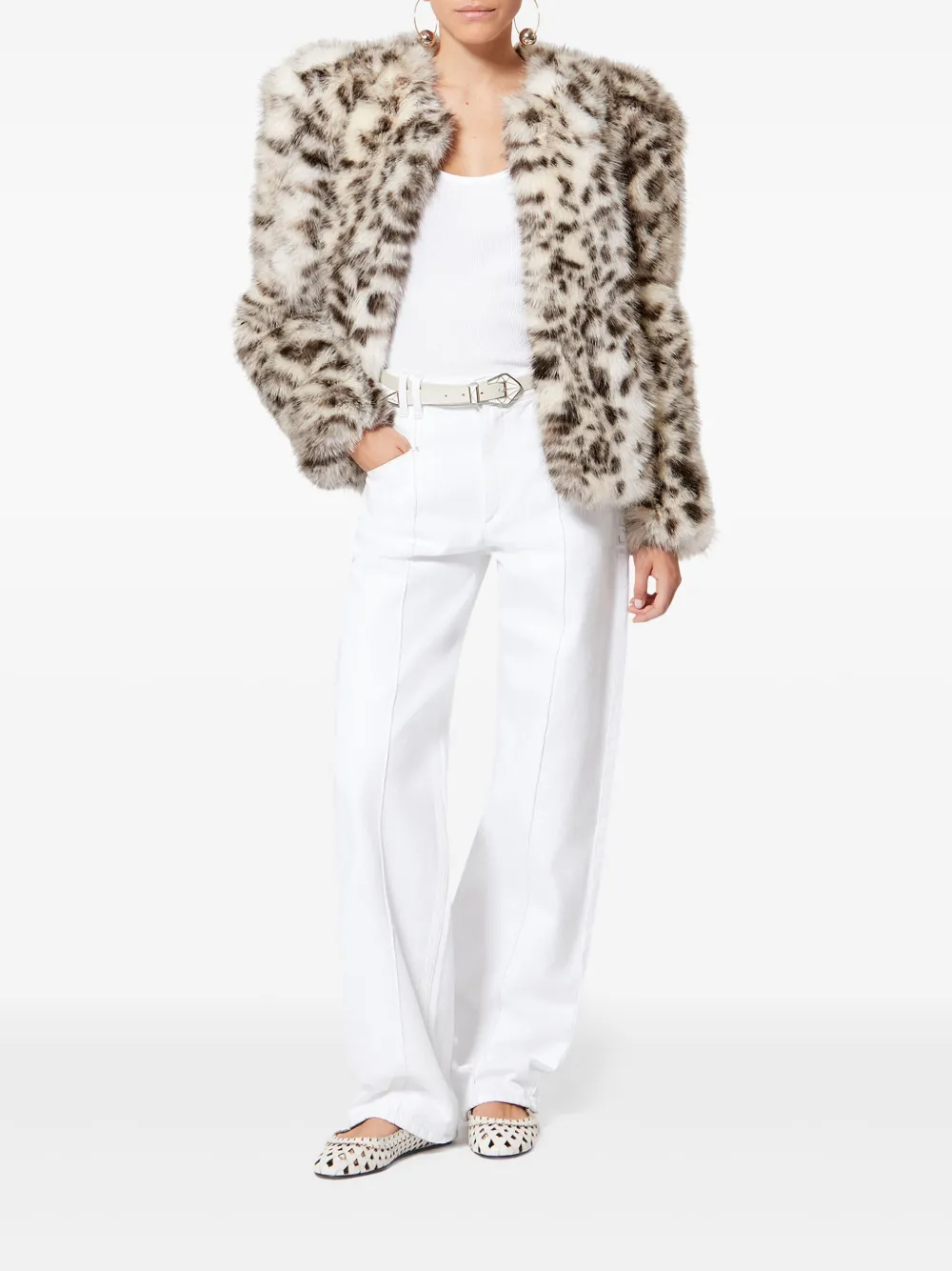 ISABEL MARANT Bahria animal-pattern jacket | Faux Fur & Shearling Jackets | Image 2