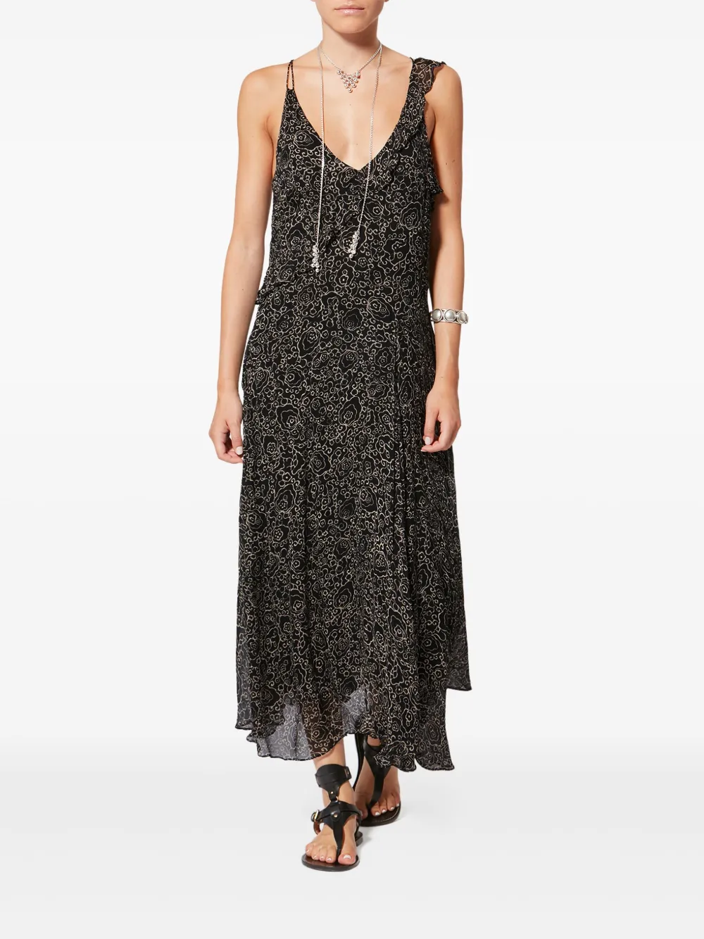 MARANT ÉTOILE Luxie geometric-pattern maxi dress | Day Dresses | Image 2