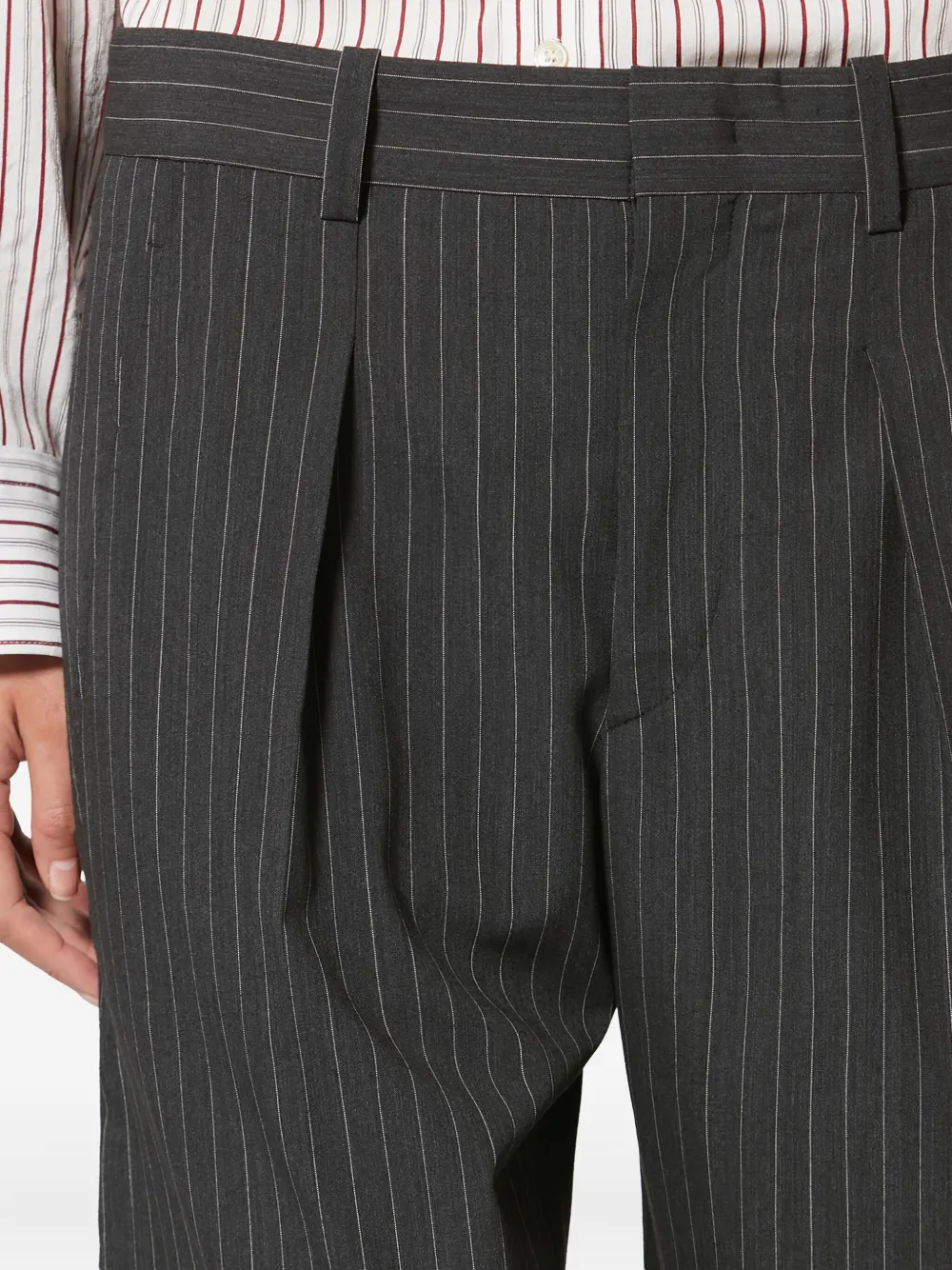 ISABEL MARANT Lisetta pantalon met streep Grijs