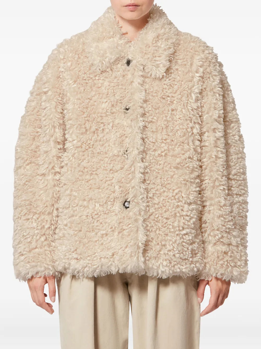 Isabel Marant Étoile Tarvey Buttoned Jacket In Neutral
