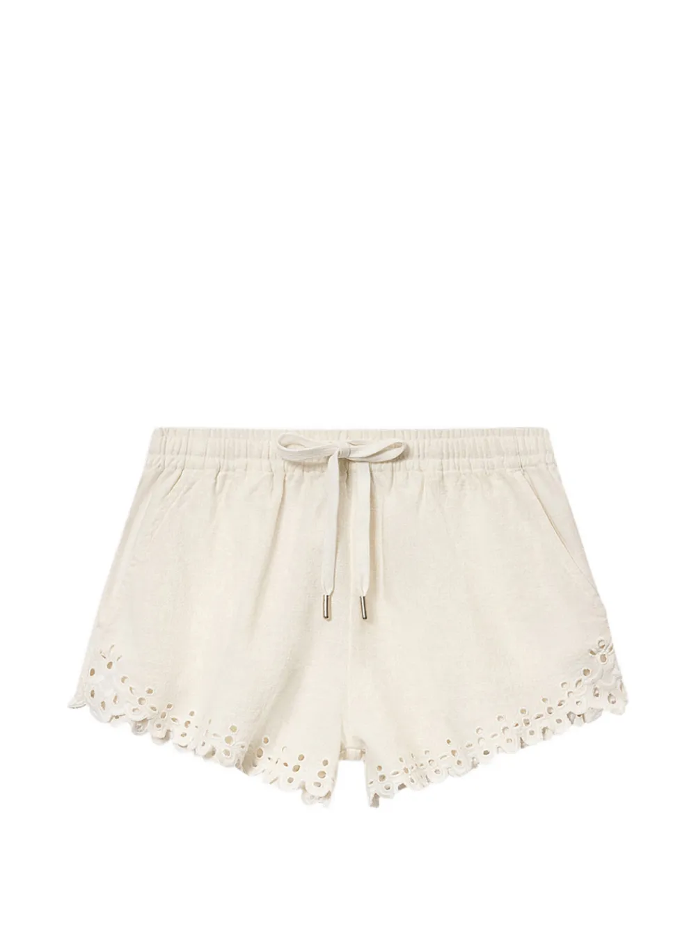 MARANT ÉTOILE Balyme eyelet shorts - Toni neutri