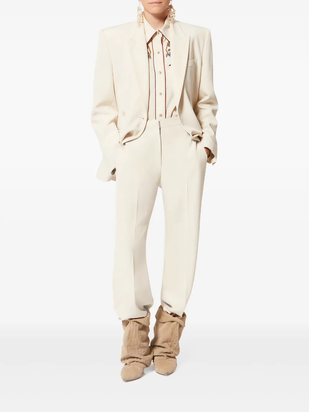 ISABEL MARANT Noanda belt-loops trousers | Straight Trousers | Image 2