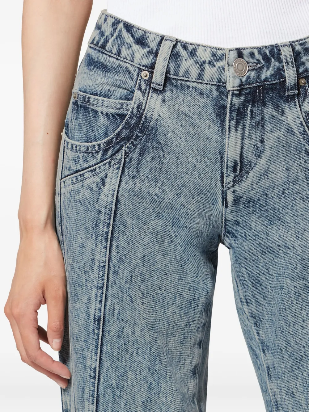 Isabel Marant Étoile Jaylis Panelled Jeans In Blue