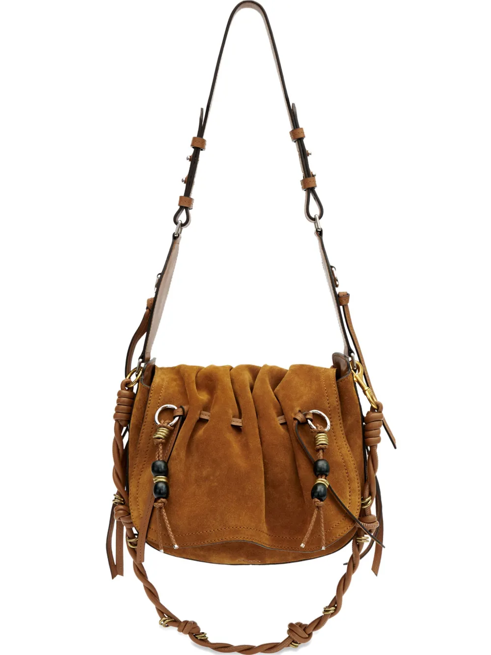 ISABEL MARANT Borsa a spalla Bolton intrecciata - Marrone