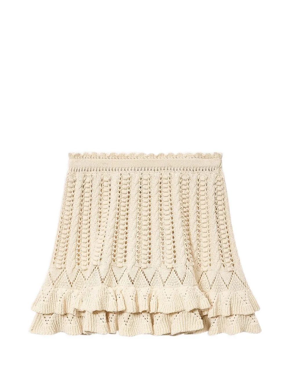 MARANT ÉTOILE Gerüschter Nelle Minirock - Nude