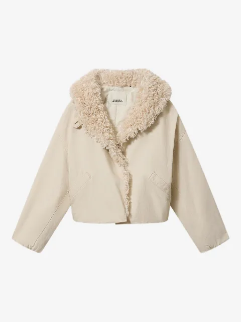 ISABEL MARANT Charone fur-trim  jacket