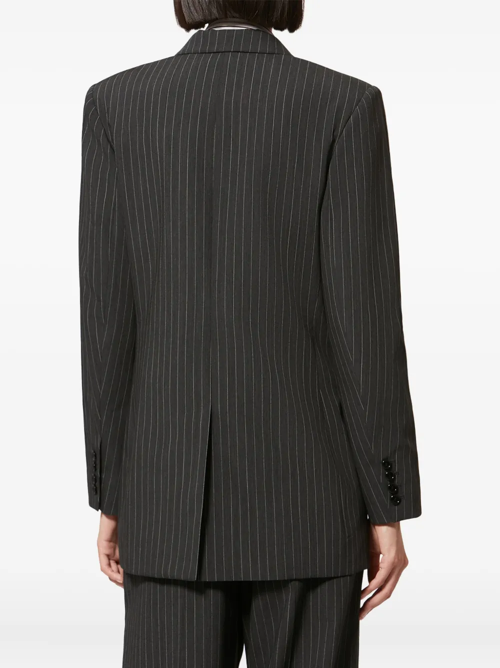 ISABEL MARANT Jevima blazer met dubbele rij knopen en krijtstreep Grijs