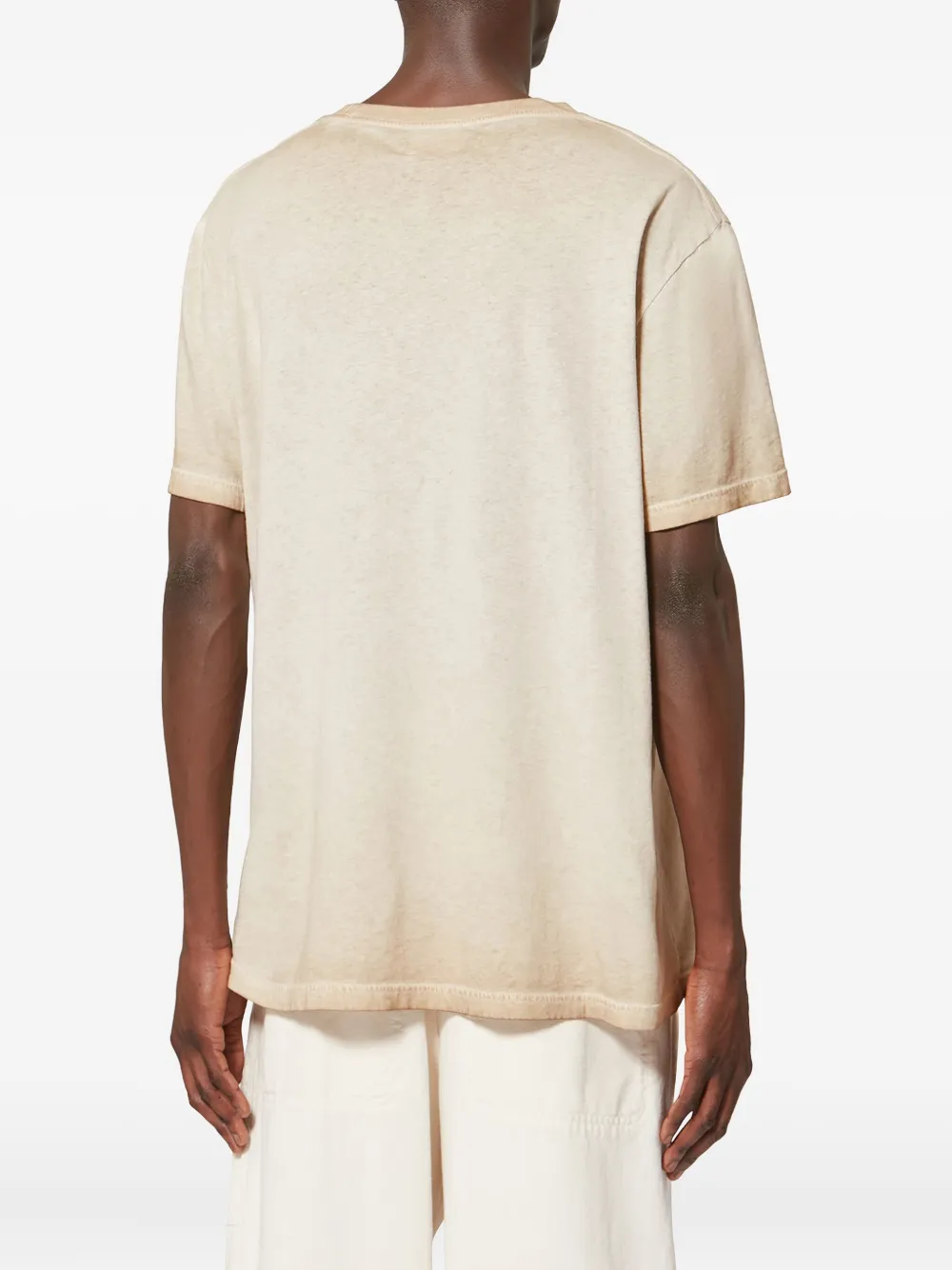 MARANT T-shirt met geborduurd logo Beige