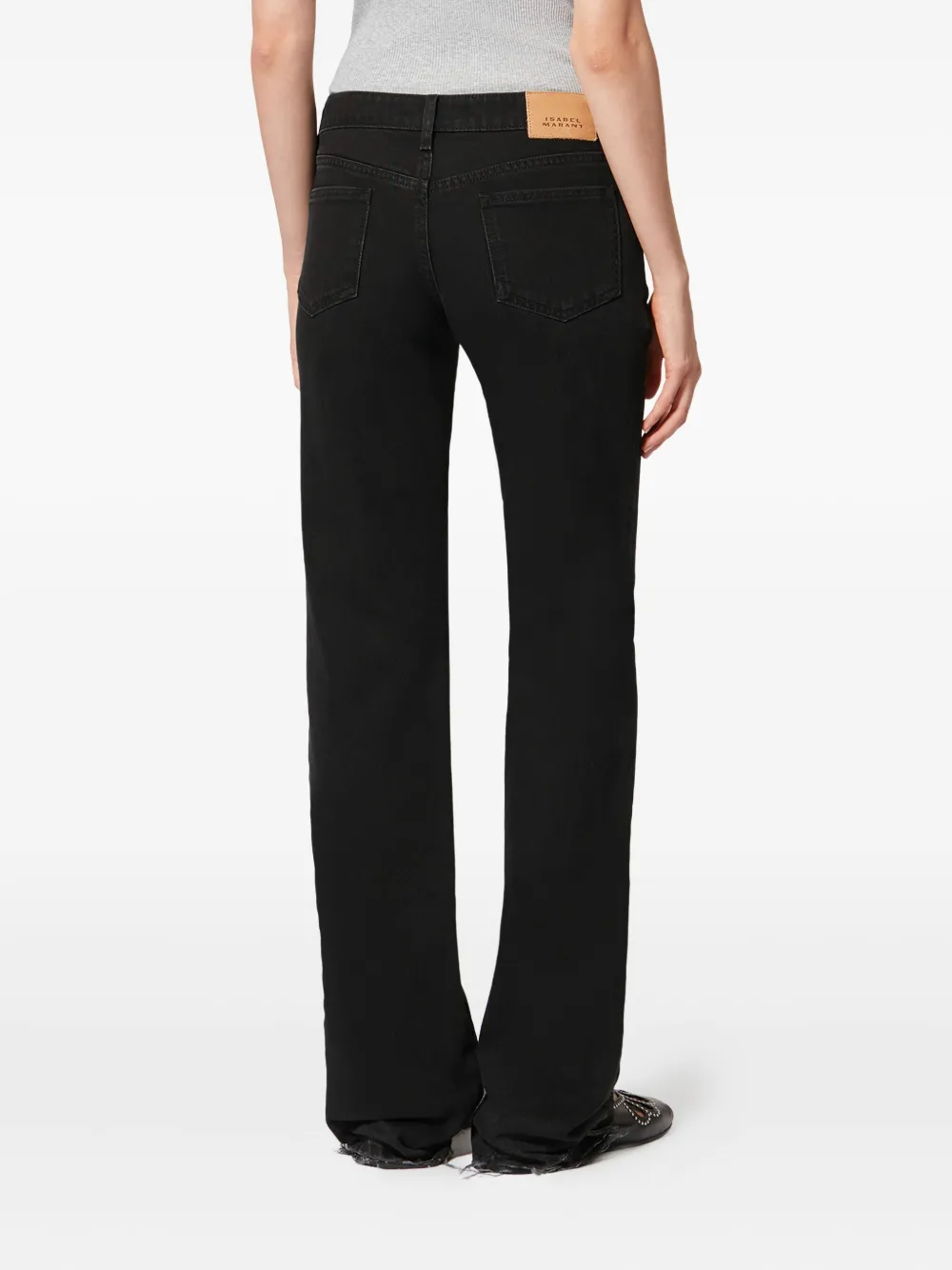 Isabel Marant Denala Flared Jeans In Black