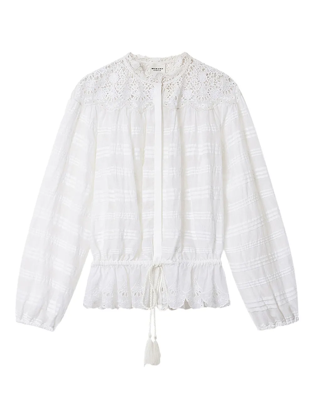 MARANT ÉTOILE Polly embroidered blouse | White | Image 1