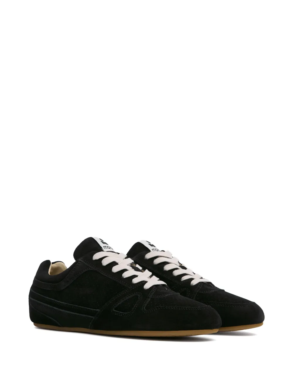 ISABEL MARANT Senny low-top leren sneakers Zwart