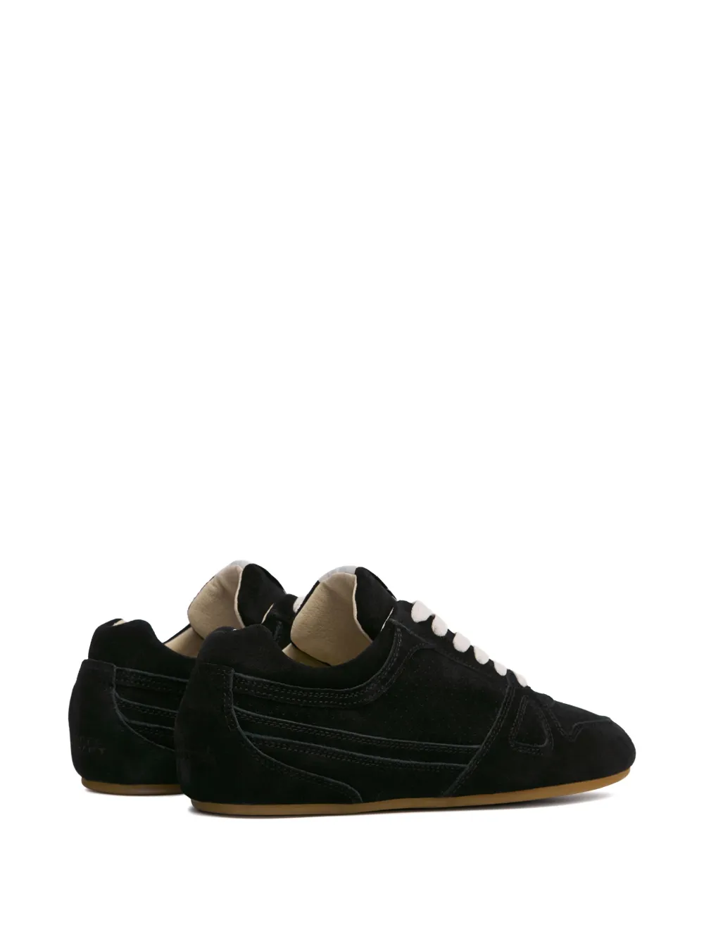 ISABEL MARANT Senny low-top leren sneakers Zwart