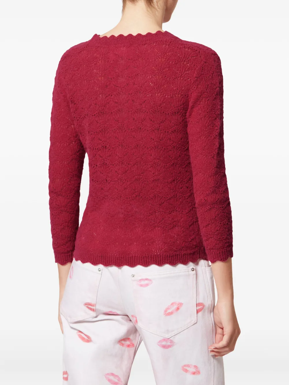 Leonette Scalloped Pullover