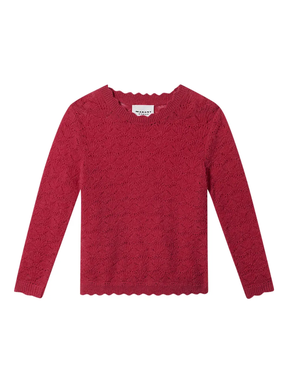 MARANT ÉTOILE Leonette scalloped pullover | Pink | Image 1