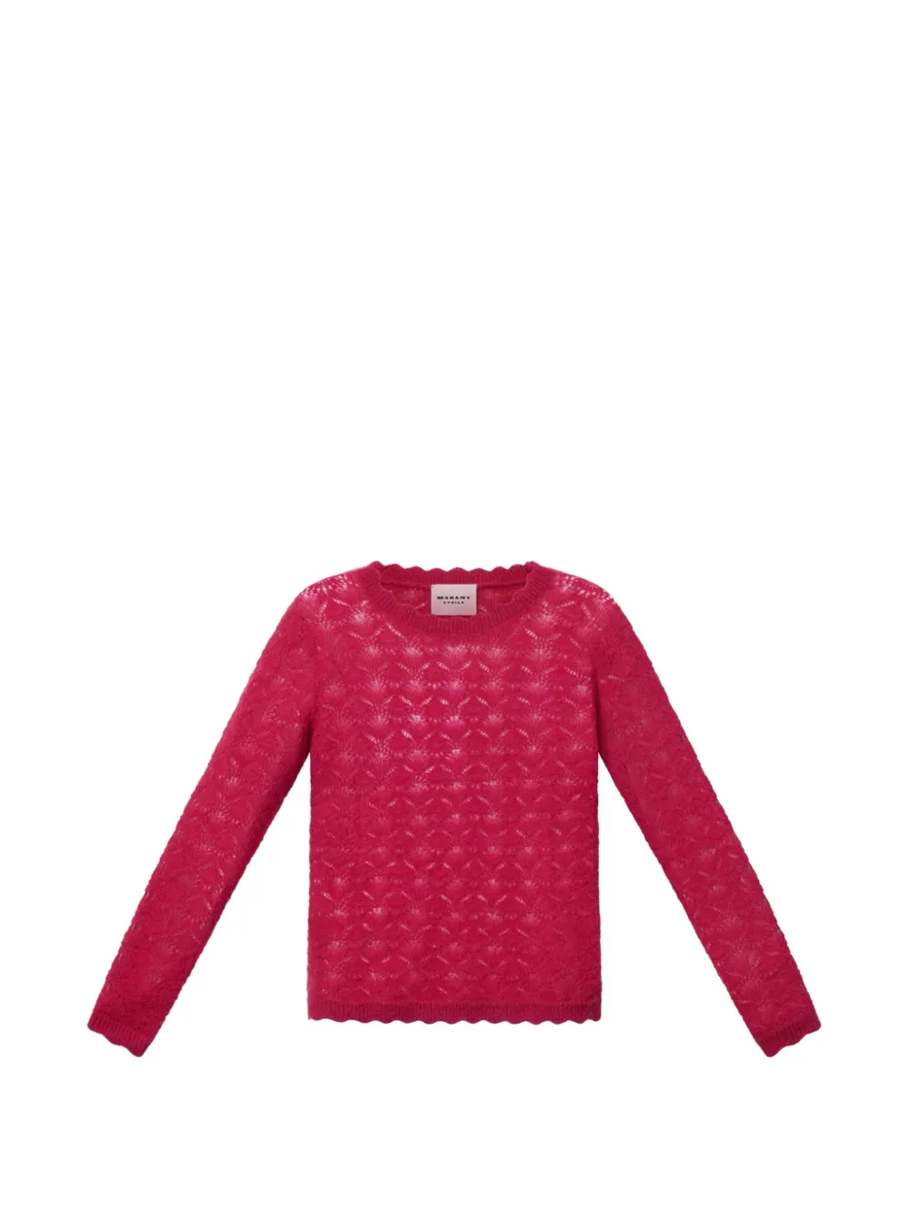 MARANT ÉTOILE Leonette Pullover mit Wellensaum - Rosa