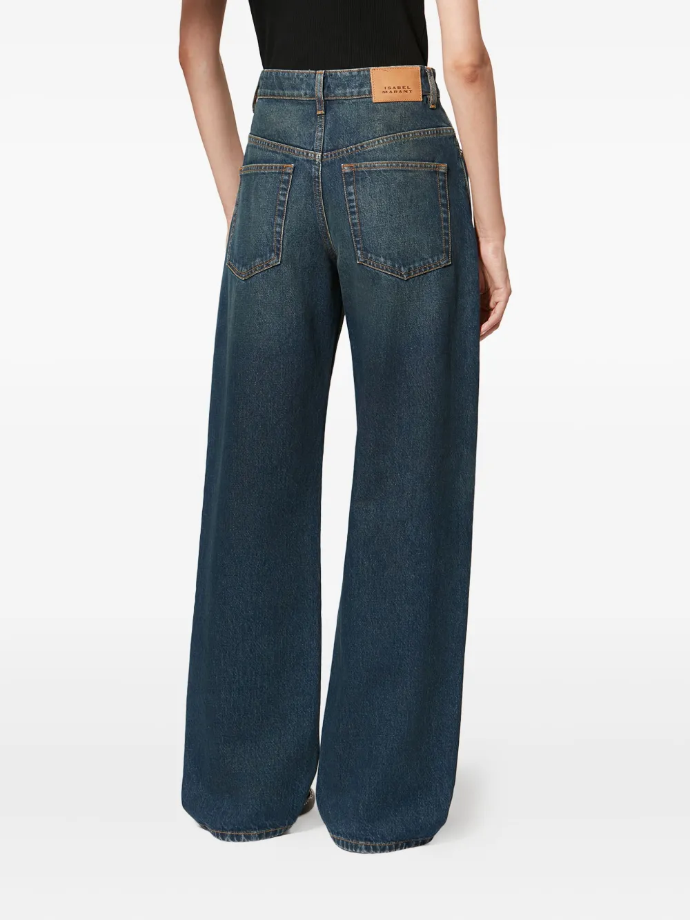 Isabel Marant Dromie Pocket Jeans In Multi