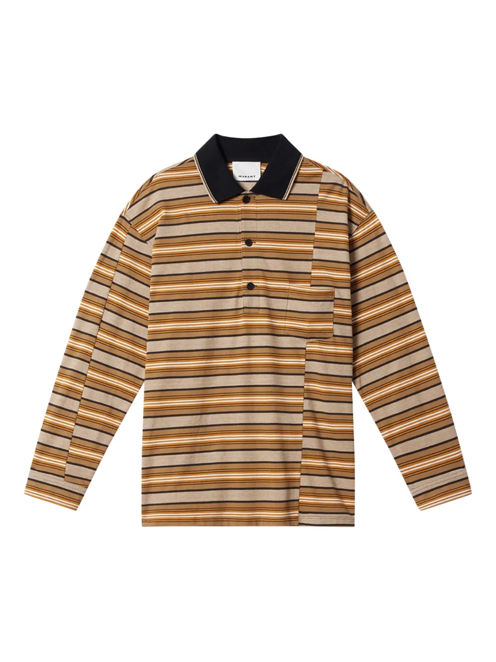 MARANT playera tipo polo Plastron | marrón | Image 1