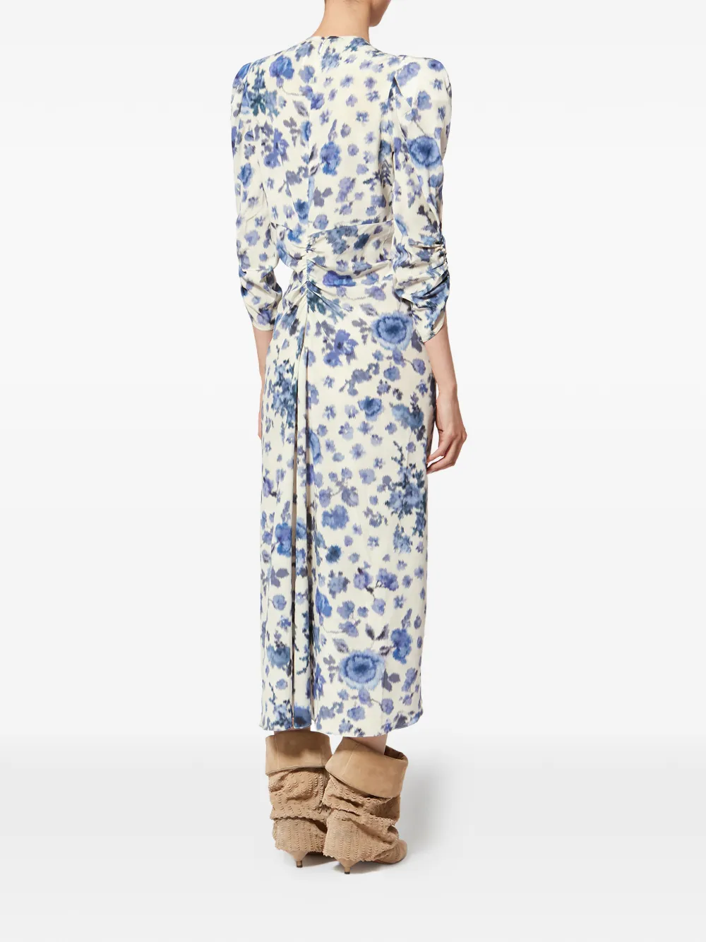 ISABEL MARANT Albini midi-jurk Beige